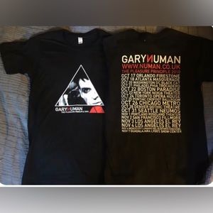 Gary Numan UK TShirt Mens S 2010 Concert Tour The Pleasure Principle Dates NEW